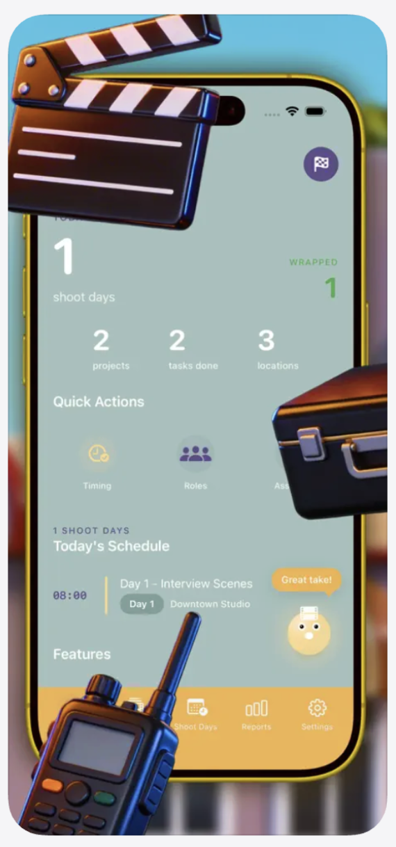 Screenshot Fünf der Shootory Anwendung